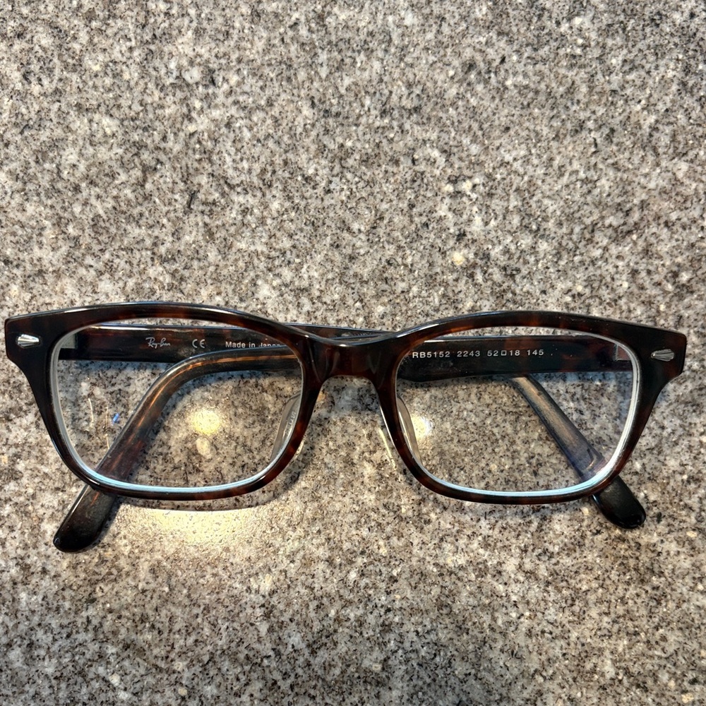 Ray Ban tortoise glasses frame